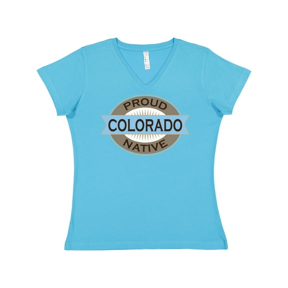 Inktastic Proud Colorado Native Women's V-Neck T-Shirt
