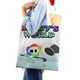 thumbnail image 4 of El Mundo de Dandy Bolso de tela con estampado de lienzo para mujer, bolsa de compras reutilizable y estética, con cremallera interior, regalo para mujer, 35 × 40 cm., 4 of 6