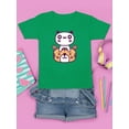 thumbnail image 3 of Kawaii Panda And Tiger Friends T-Shirt Juniors -Image by Shutterstock,  Large, 3 of 4