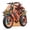 Orange, variant on Bluvall Electric Bike, Peak 1500W 35MPH 20" Fat Tire E-Mountain Bikes, 52V 20Ah Ebike for Adults, Full Suspension Hydraulic Brakes UL2849 - Orange