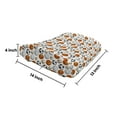 thumbnail image 5 of Sports Lumbar Pillow, Football and Volleyball Pattern Competition Theme Physical Activities Design, Soft Back Cushion Office Chairs with Adjustable Straps, 14" x 13", Orange Cream Black, by Ambesonne, 5 of 7