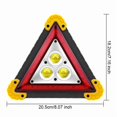 thumbnail image 5 of Warning Triangles, LED Car Warning Light 30W Waterproof Triangular Emergency Lamp 4 Modes for Emergency Car Repair Assistance，1 Pcs (No Battery Includ, 5 of 5