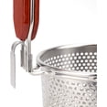 thumbnail image 4 of Wooden Handles Pasta Basket, Stainless Steel, Easy Draining, Multi-purpose Deep Basket With Heat Resistant Durable Design For Kitchen Cooking (3PCS, Natural Red Brown), 4 of 5