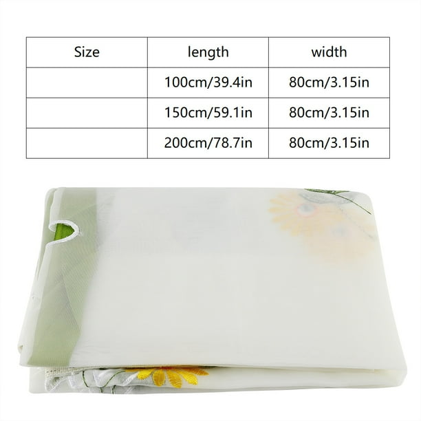 Cortinas De Pantalla De Hilo De Tul, Cortina Transparente De Crisantemo Para Decoración De Ventana De Sala De Estar, 80x200cm