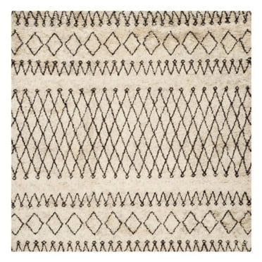 Safavieh CSB851 Casablanca Area Rug-Finish:Ivory/Black,Shape:Shape,Size:Size