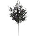 thumbnail image 4 of Clearance Sale! Halloween Single Taper Candle Holder, Black Needle and Eucalyptus Leaf Wrapped Candlestick with Bat Ornament, Gothic Decor, 4 of 9
