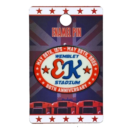 Evel Knievel Wembley Stadium Enamel Pin – Oval 50th Anniversary Collectible (1975–2025)