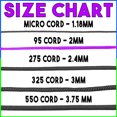 thumbnail image 4 of 95 Cord Tensile Strength - Purple - 1000 Foot Spool - Type 1 Thin Durable Strong Rope for Outdoor Survival Camping Hiking Lanyards Jewelry Necklace Bracelet Making, 4 of 6