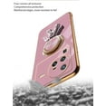 thumbnail image 4 of Compatible with Vivo X80 Pro Case Silicone TPU Shockproof Vivo X80 Pro Phone Case Plating Astronaut Cute Pattern TPU Cases with Ring (Vivo X80 Pro, Purple), 4 of 14