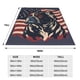 thumbnail image 3 of Fotbe Patriotic Bulldog Art Manta de Franela Acolchonada con Estampado, Súper Suave y Esponjosa, Extra Grande para Sofá, Cama, Uso Todo el Año-50"x40", 3 of 7