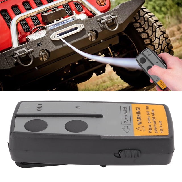 Winch Remote Control Kit, 75ft Range, Visual Indicator Light, Easy Operation, Universal 12V/24V