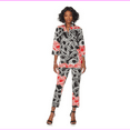 thumbnail image 2 of N Natori Twisted Medallion Printed Stretch Cotton Sateen Tunic, Small, 2 of 2