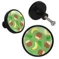 thumbnail image 2 of 4 Pcs Monkeys and Bananas Knobs for Kitchen Cabinet Cupboard Dresser Bookcase Drawer Pulls Handles Round Home Decor, 2 of 5