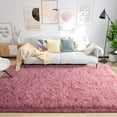 thumbnail image 2 of TWINNIS Soft Indoor Fluffy Area Rugs Shaggy Floor Carpets for Living Room Bedroom Nursery Room ,6'x9',Blush, 2 of 6