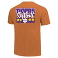 thumbnail image 3 of Unisex Orange Clemson Tigers Gritty Softball Bats Comfort Colors T-Shirt, 3 of 3