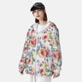 thumbnail image 4 of Picia Rose Flowers Women's Men's UPF 50+ Sun Protection Hoodie Shirt Long Sleeve SPF Fishing Outdoor UV Hiking Lightweight Shirts-XX-Large, 4 of 9