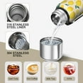 thumbnail image 3 of 20 Oz Lemon Coffee Tumbler Double Wall Insulated Stainless Steel Water Bottle | Metal Reusable Thermoses Flask with Cup Cap | Leak & Sweat Proof with Anti-Dust Lid, 3 of 7
