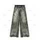 thumbnail image 3 of Pantalones de chándal a rayas con cinta bordada de mariposa para hombres y mujeres, pantalones de chándal informales con cordón, azul marino, alta calidad, 3 of 5
