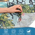 thumbnail image 3 of Yayeee Kitchen Curtains Tier Pair Light Filtering 27"x36" Rod Pocket Short Cafe Window Panel, Yellow Tree, 3 of 7