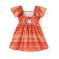 thumbnail image 4 of Vestido naranja sin hombros para niña pequeña Disney Moana 3-4T, 4 of 7