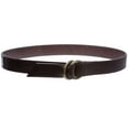 thumbnail image 2 of 1 1/4" Round Double Circle Ring Buckle 100% Solid Leather Belt, 2 of 2