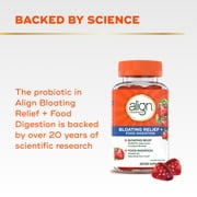 Align Probiotic Gummies Bloating Relief + Digestion, Daily Probiotic Supplement, 60 Gummies