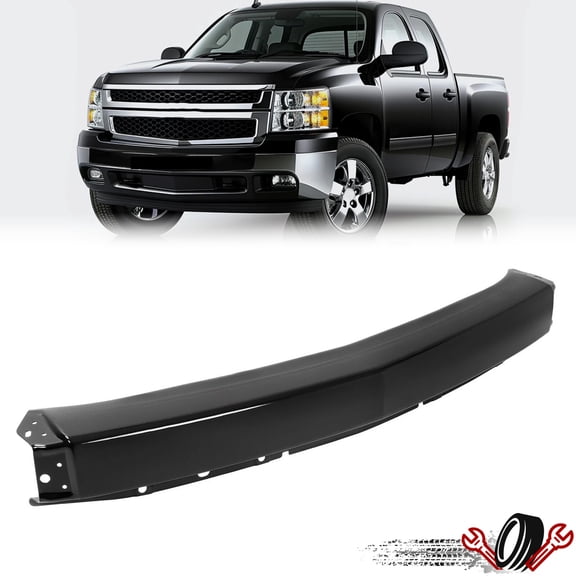 #GM1002828 Gloss Black Front Bumper Face Bar For 2007-2013 Chevy Silverado 1500