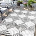 thumbnail image 1 of Waterproof Outdoor Rug 6x9ft, Foldable Reversible Plastic Straw Mat for Patio RV Deck Porch Backyard Balcony Camping Picnic Beach, 1 of 6