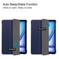 thumbnail image 4 of ELEHOLD Folding Case for iPad Air 13-inch M3 (2025) PU Leather Case Stylish Pattern Kickstand Magnetic Auto Wake/Sleep Folio Slim Shockproof Case For iPad Air 13-inch M3 (2025), Darkblue, 4 of 8