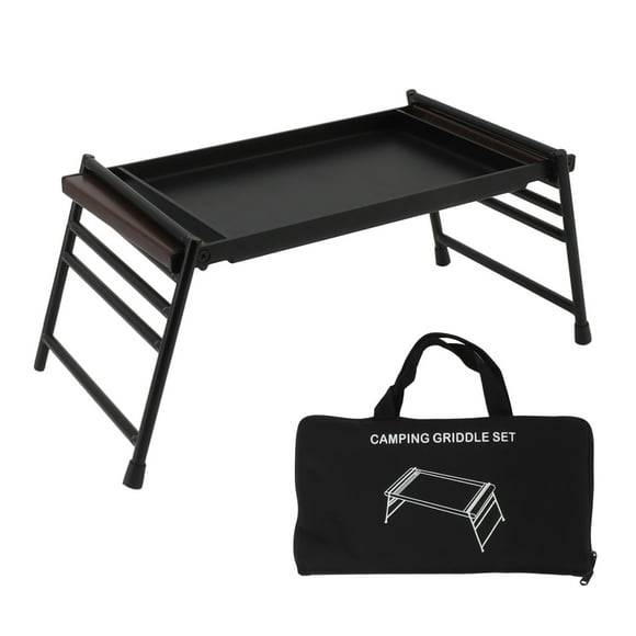 Camping Barbecue Plate Portable BBQ Grill Pan Lifting Barbecue Grill Set Iron Charcoal Grill Stove Picnic BBQ Pan Camping Griddle Set
