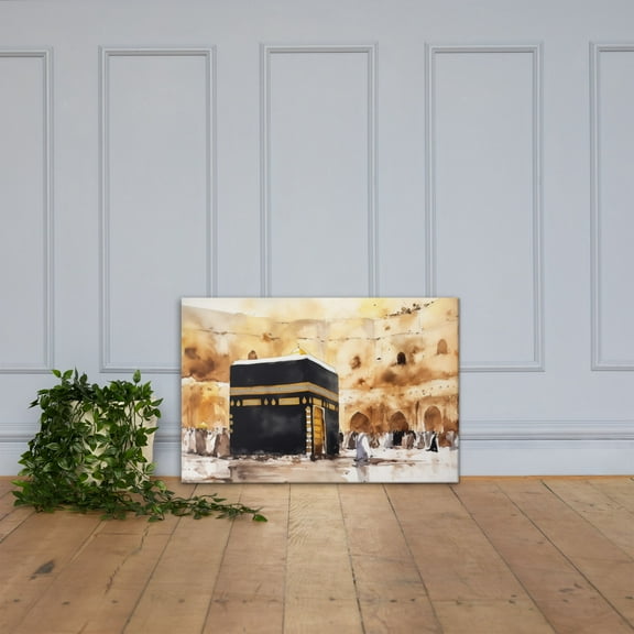 Kaaba Islamic Wall Art Canvas Print | Muslim Home Decor