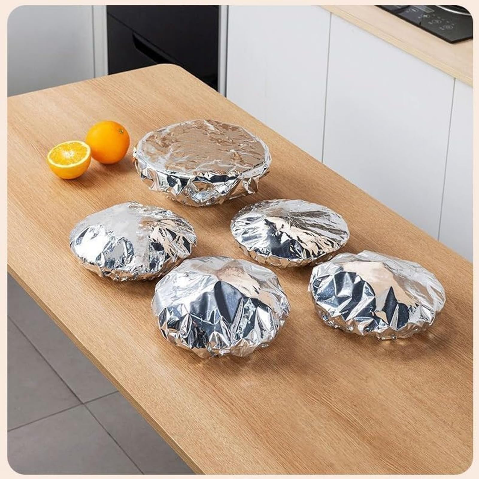 Reusable Thickened Aluminum Foil Food Covers Insulation Tin Foil Covers For Kitchen Keep Food Hot & Fresh Aluminum Foil Lids 20PCS Disposable Aluminum Foil Insulation Covers Food Grade Aluminum Foil