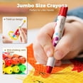 thumbnail image 5 of Jar Melo 24 Count Jumbo Crayons for Toddlers, Non Toxic Washable Crayons, Easy to Hold Silky Large Crayons, Safe for Babies and Children Gifts, 5 of 7