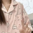 thumbnail image 6 of Kawaii Women Usagi Cute Pajamas Set Long Sleeved Pant Anime Chiikawa Leisure Cartoon Comfort Loose Cute Homewear, 6 of 17