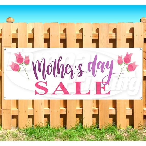 Mothers Day Sale 13 oz Vinyl Banner With Metal Grommets