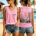 thumbnail image 2 of HCYSFG Womens My Give A Damn Is Broken Shirt Too Old To Care Club V Neck Coast Landscape Sleeveless Tank Top Summer Daily Wear Casual Vest, 2 of 3