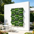 thumbnail image 5 of Expandable Artificial Faux Leaf Hedge Fence Panel for Balcony and Outdoor Privacy, Decorative Wall Screen for Gardens and Patios, 5 of 5