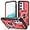 Red Black, variant on Case for Galaxy S24 FE,Military Grade Magnetic Protection [Built-in Kickstand] Metal Ring Car Holder Heavy Duty Shockproof Phone Case for Samsung Galaxy S24 FE 5G,2024 (Blue)