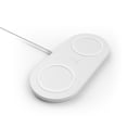 thumbnail image 1 of Cargador Dual Inalámbrico vía Qi Boost Charge Belkin Blanco WIZ002ttWH, 1 of 5
