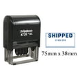 thumbnail image 1 of Printtoo Self Inking With Shipped Text Date Stamp Office Stationery Dater Rubber Stamp-Blue, 1 of 1