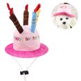 thumbnail image 1 of Sombrero de cumpleaños para mascotas Sombrero de perro de felpa corto ajustable como un pastel de cumpleaños Adecuado para la mayoría de los perros y gatos Ormromra 220541-1, 1 of 8