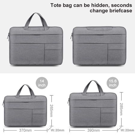 14-15.4  Laptop Sleeve  PENGXIANG Laptop Protective Bag Compatible 15.6 Inch MacBook Pro | MacBook Air | Surface Ultrabook Storage case with Hidden Handle Shockproof for iPad Tablet & Notebook