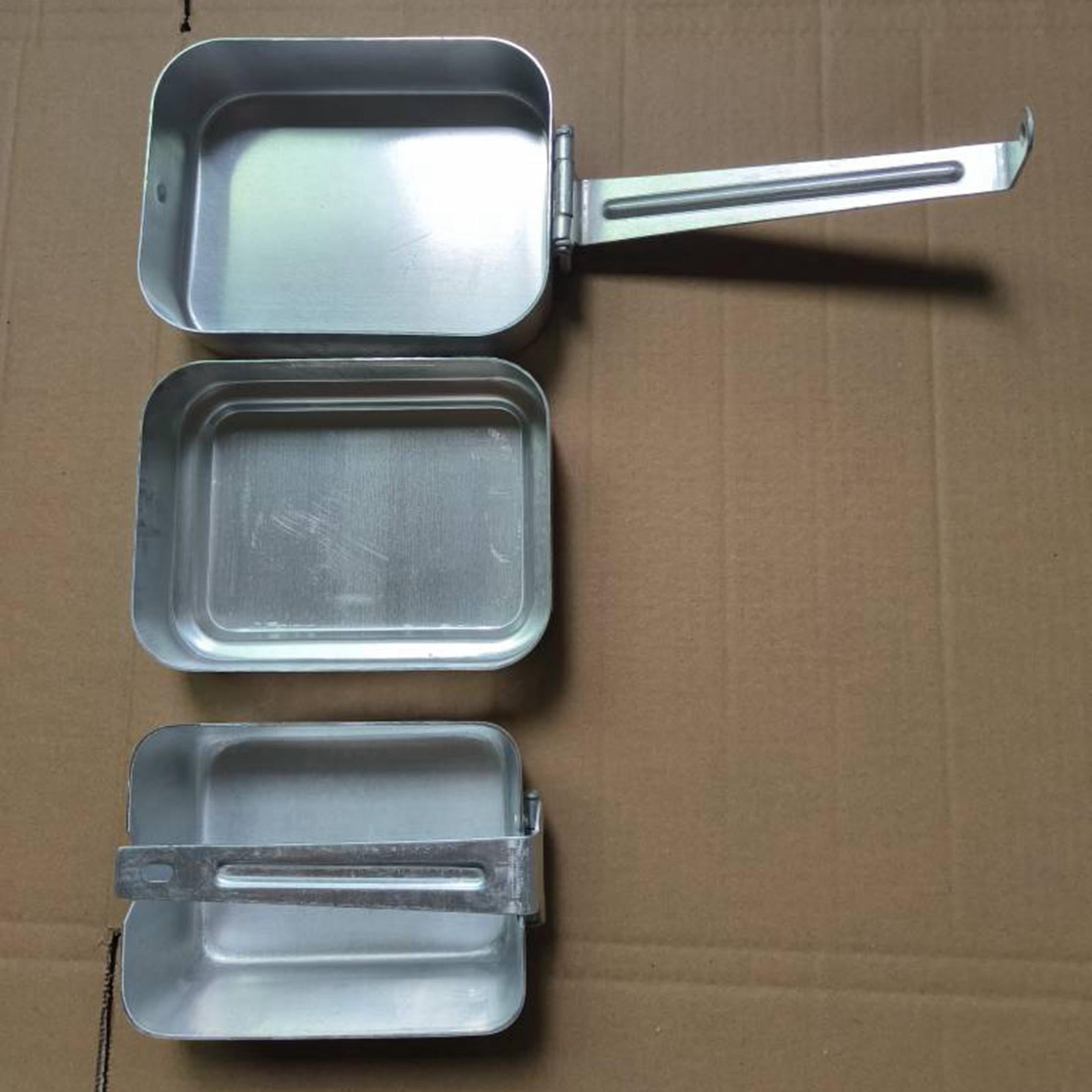 Fiocias Aluminum Bento Box Reusable Crack Resistant Lunchbox for Work Camping Picnic