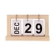 thumbnail image 2 of Calendario de escritorio de madera perpetuo, decoración del hogar, vintage, decoración de escritorio. Color madera claro, 2 of 9