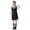 122Navy292, variant on HAYIMI Child Girls Outfit Sets Solid Color School Dress Elegant Back Zipper Knee Length Outfit For Classroom Daily Wear Lapel Shirts With Bowtie Clothes Sets , Navy