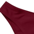 thumbnail image 4 of MGDXOX Women's Tankini Swimsuits Two Piece Bathing Suits Wrap Strapless Tankini Tops Bandeau Bathing Suit Blouson Swimsuit Wine XXXXL, 4 of 6