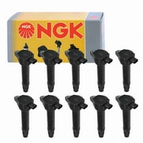 10 pc NGK 48723 Ignition Coils for 2505-302204 36-8113 4606824AB 4606824AC E1057 GN10346 IC637 UF-557 UF557 Spark Plug Wire Boot