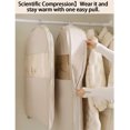 thumbnail image 4 of Cateissary Funda transparente para guardarropa, ropa ordenada y limpia, chaqueta de plumas, funda de compresión. Almacenamiento y organización del hogar rosa claro 110*58*15, 4 of 6