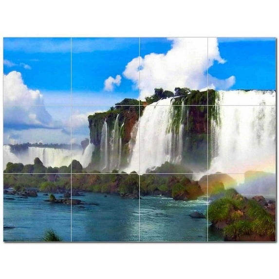 Waterfalls Ceramic Tile Mural Kitchen Backsplash Bathroom Shower 401750-M43