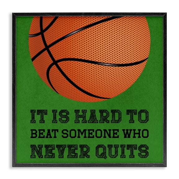 Someone Who Never Quits Black Framed Giclee Art, design by Marcus Prime